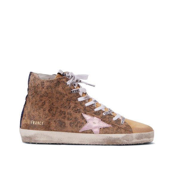 NIB Golden Goose Francy Leopard Suede Sneaker, 39 - Picture 4 of 16